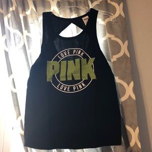 Victoria’s Secret Pink TankTop Small NWOT Black